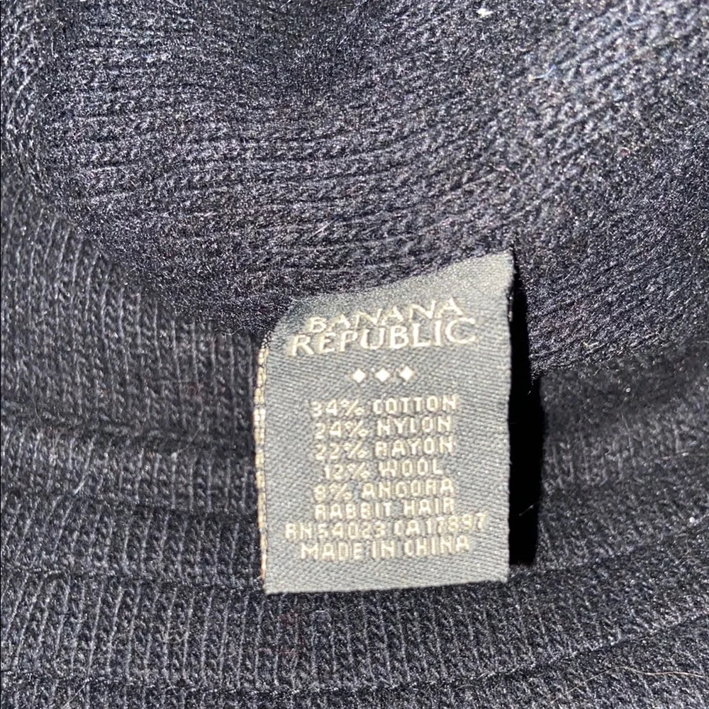 Banana Republic Bucket HatBlack Wool Angora Rabbit Hair Blend OS NWT